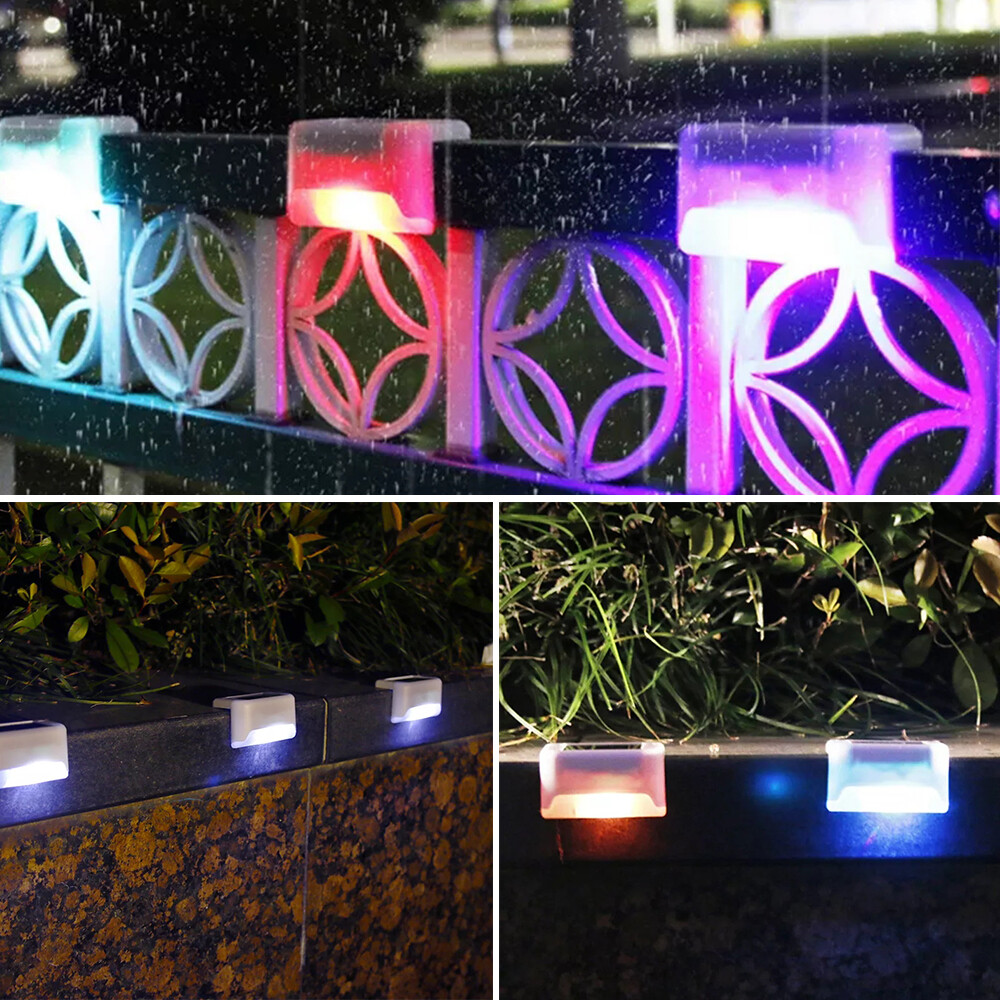 16Pcs Solar Pool Side Lights Color Changing Deck Lights Swimming Pool Side Decor