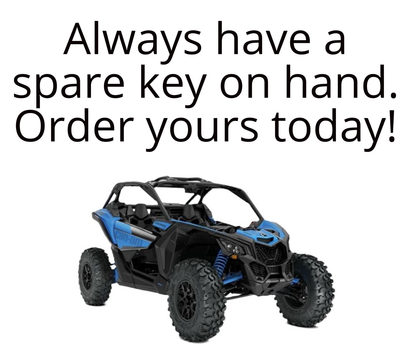 Can-Am Maverick Keys Side-by-Side ATV Replacement Key Cut to Code 2700-3217