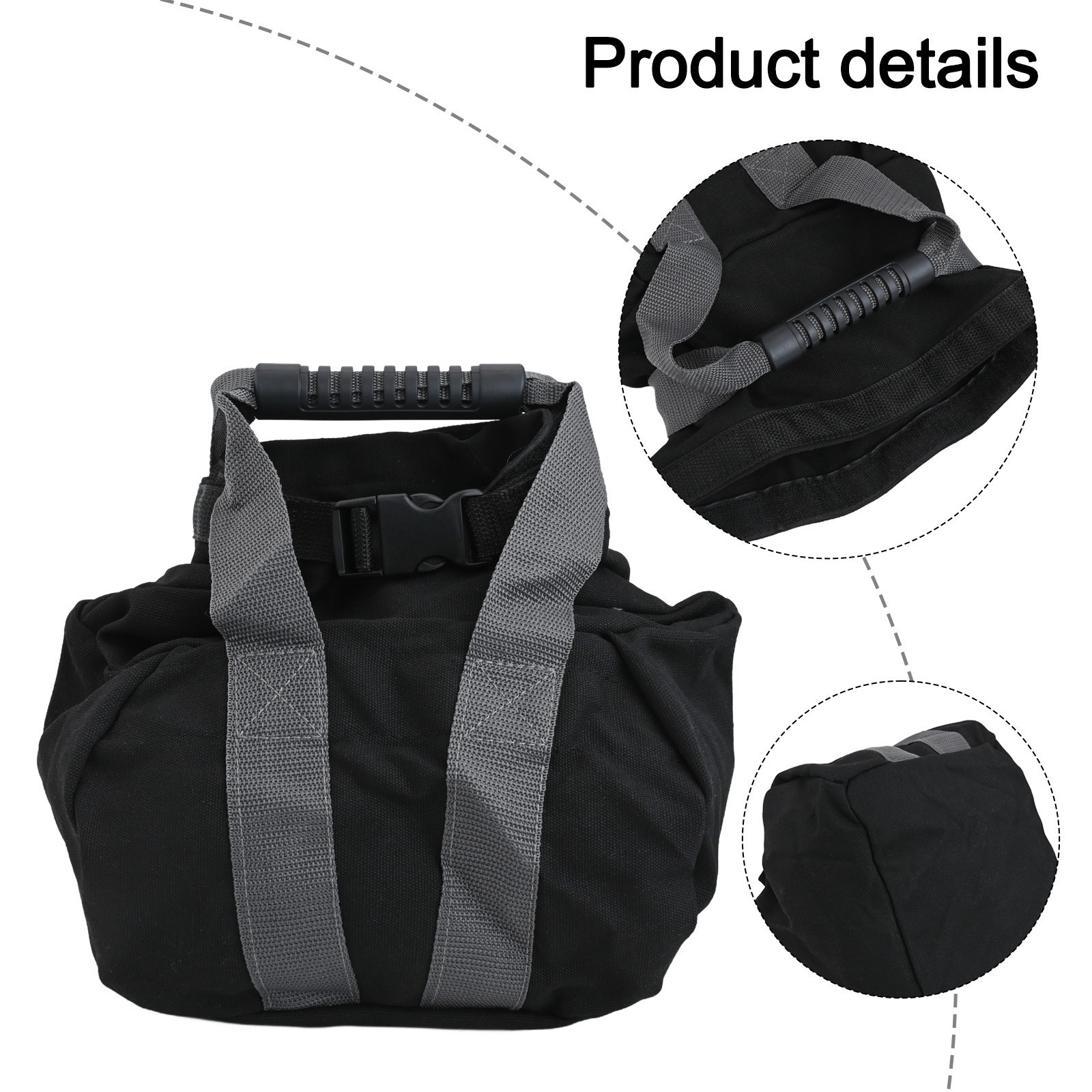 Druable Sandbag Canvas Wtih Handle Pushing Swinging Travel Weightlifting