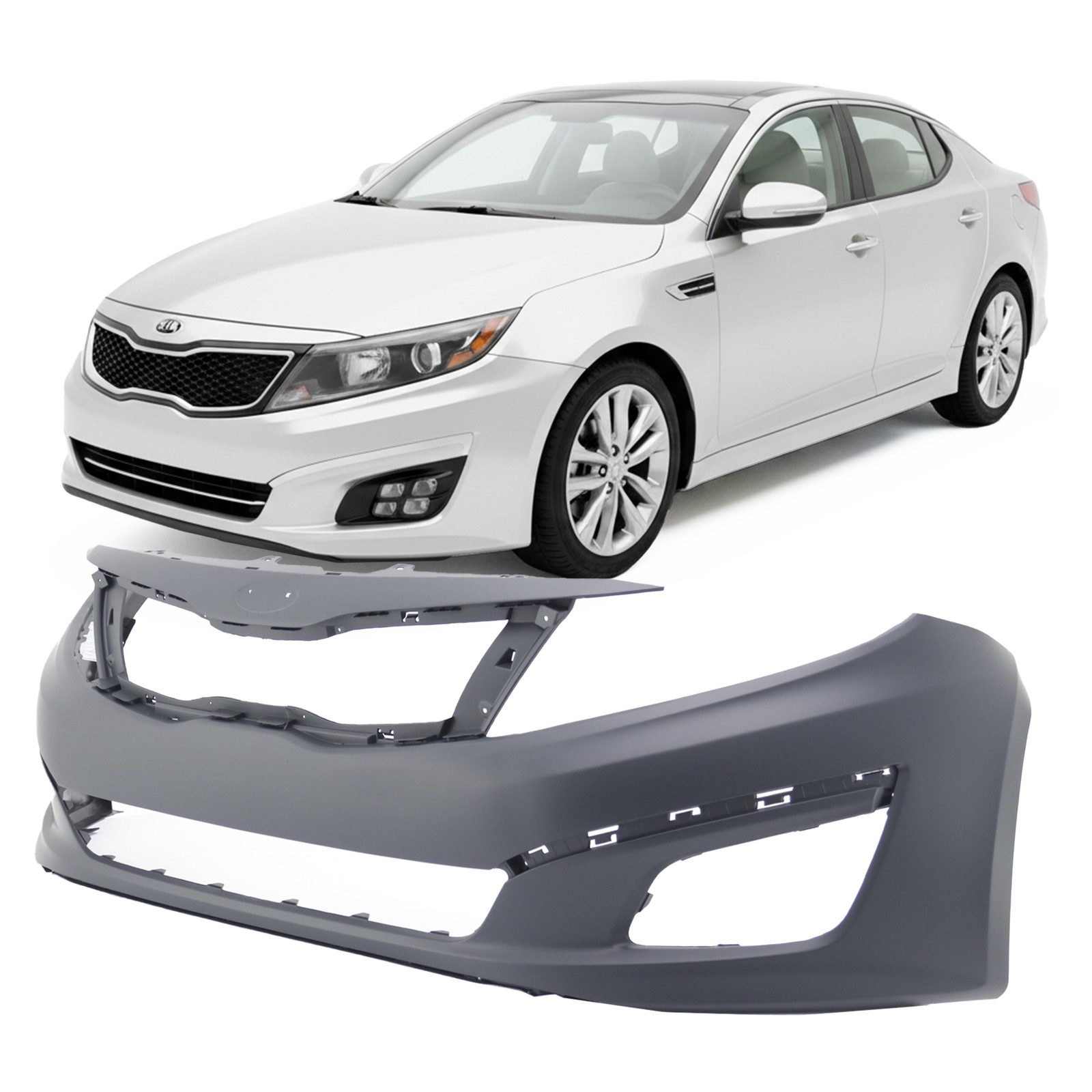 Primed Front Bumper Cover For 2014-2015 Kia Optima 14 15 USA Built