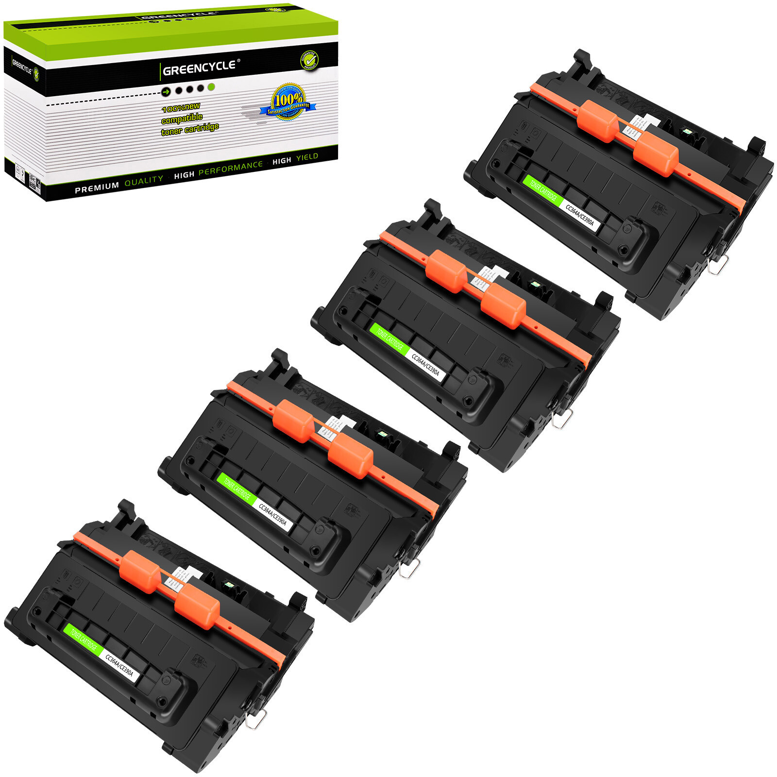 4PK CE390A Toner Cartridge For HP Laserjet Enterprise 600 M601dn M602dn M602x
