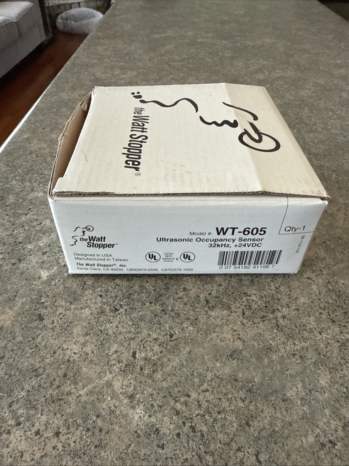 Legrand Wattstopper WT-605 Ultrasonic Ceiling Occupancy Sensor White 24 volt
