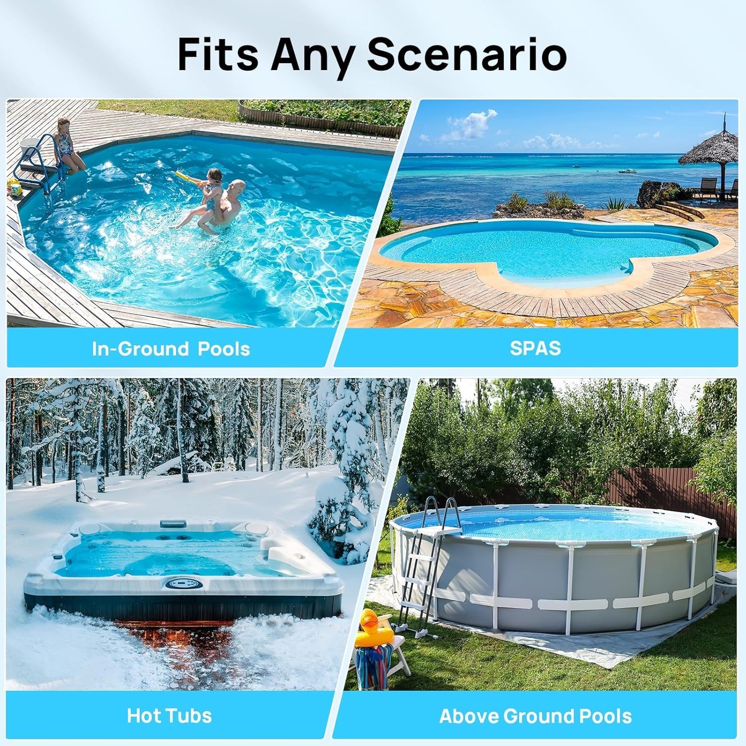 Handheld Pool Vacuum Quick charge & 80min Longer Continous Running Time Cordless