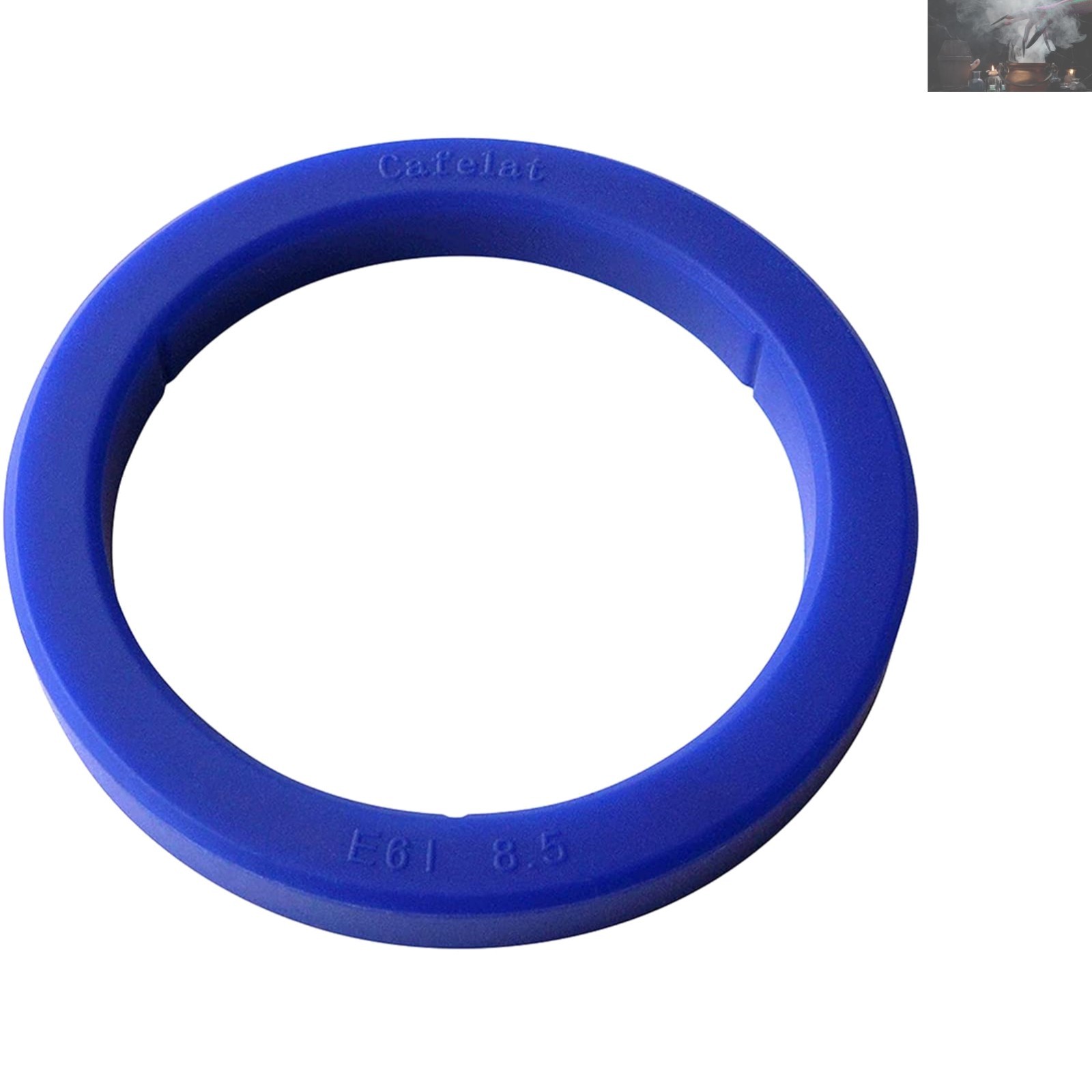 Durable 8.5mm E61 Blue Silicone Gasket - Perfect Seal for Espresso Machines