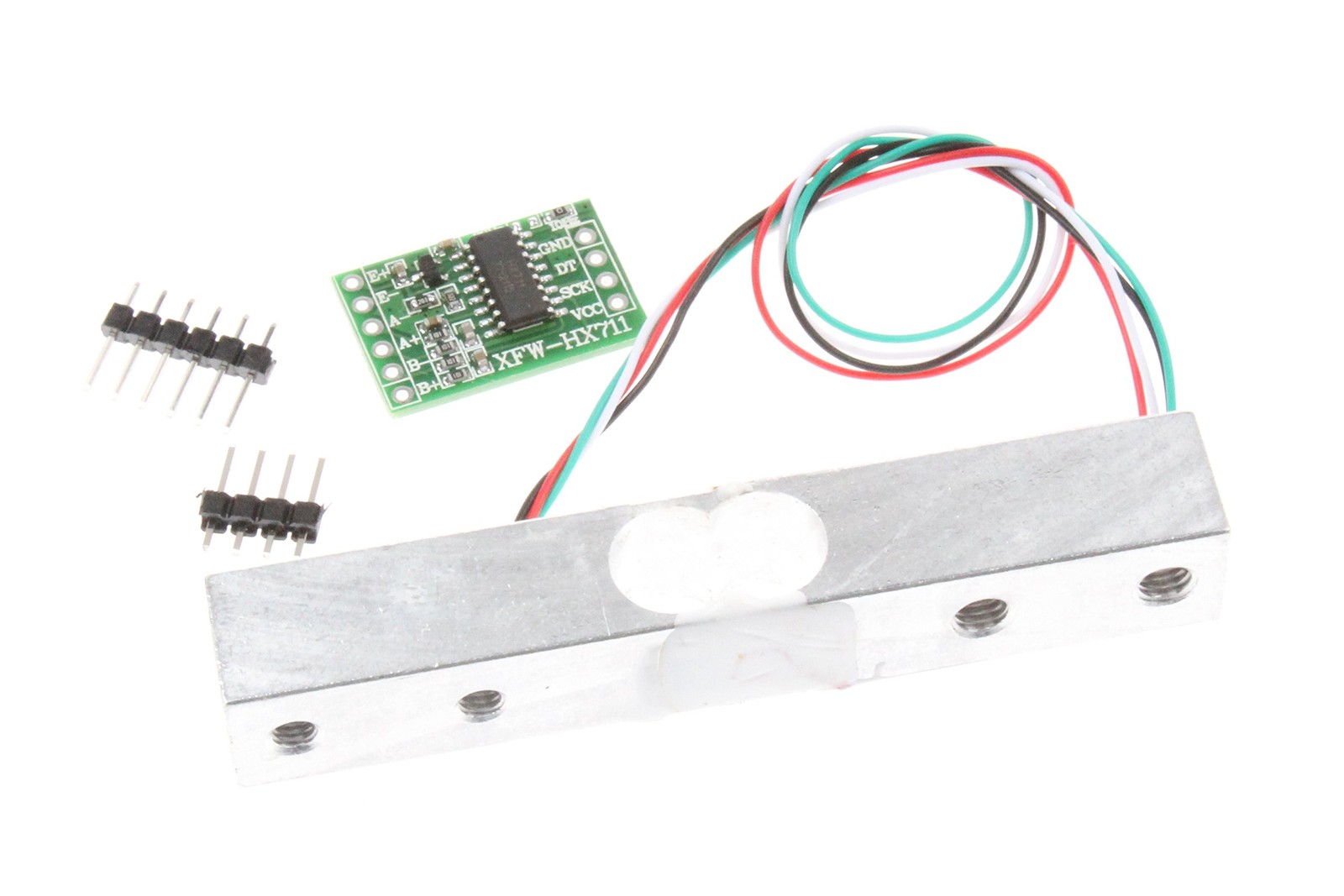 NOYITO 1kg 5kg 10kg 20kg Load Cell and HX711 Combo Pack Kit 1kg+HX711, Sliver
