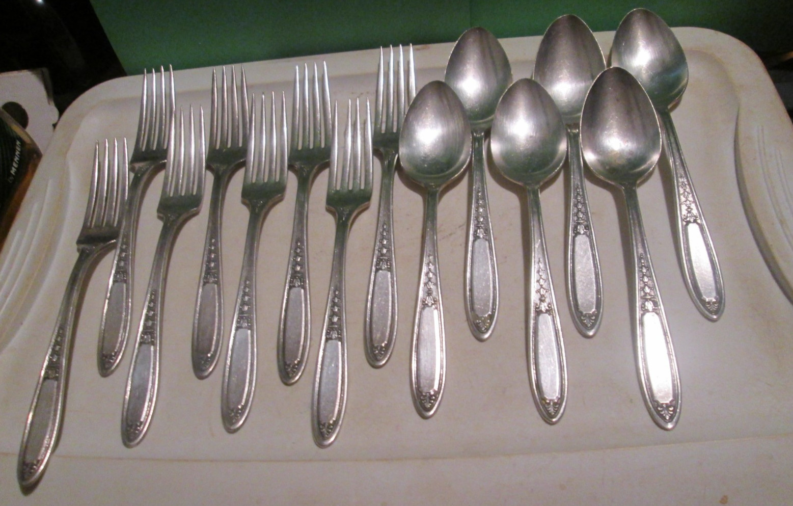 VTG Simeon L & George H Rogers C Oneida Ltd Silverplate 14 pc ENCHANTMENT BOUNTY