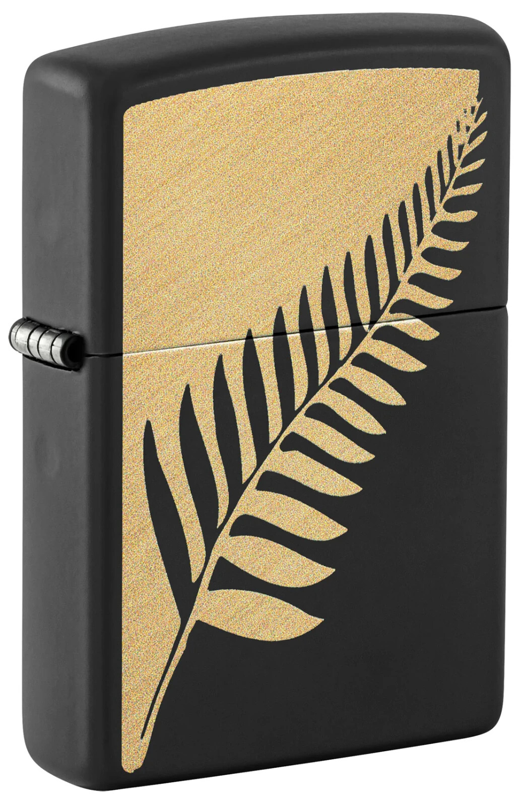Zippo Zen Flora Design Black Matte Color Image 46473