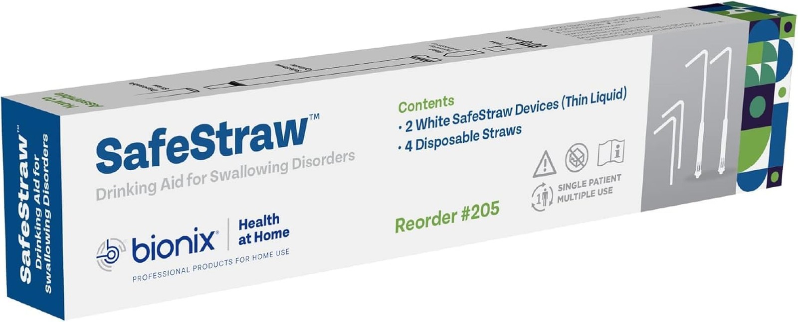 Bionix - SafeStraw, Drinking Straw Attachment, Ideal Drinking Aid for Patient...