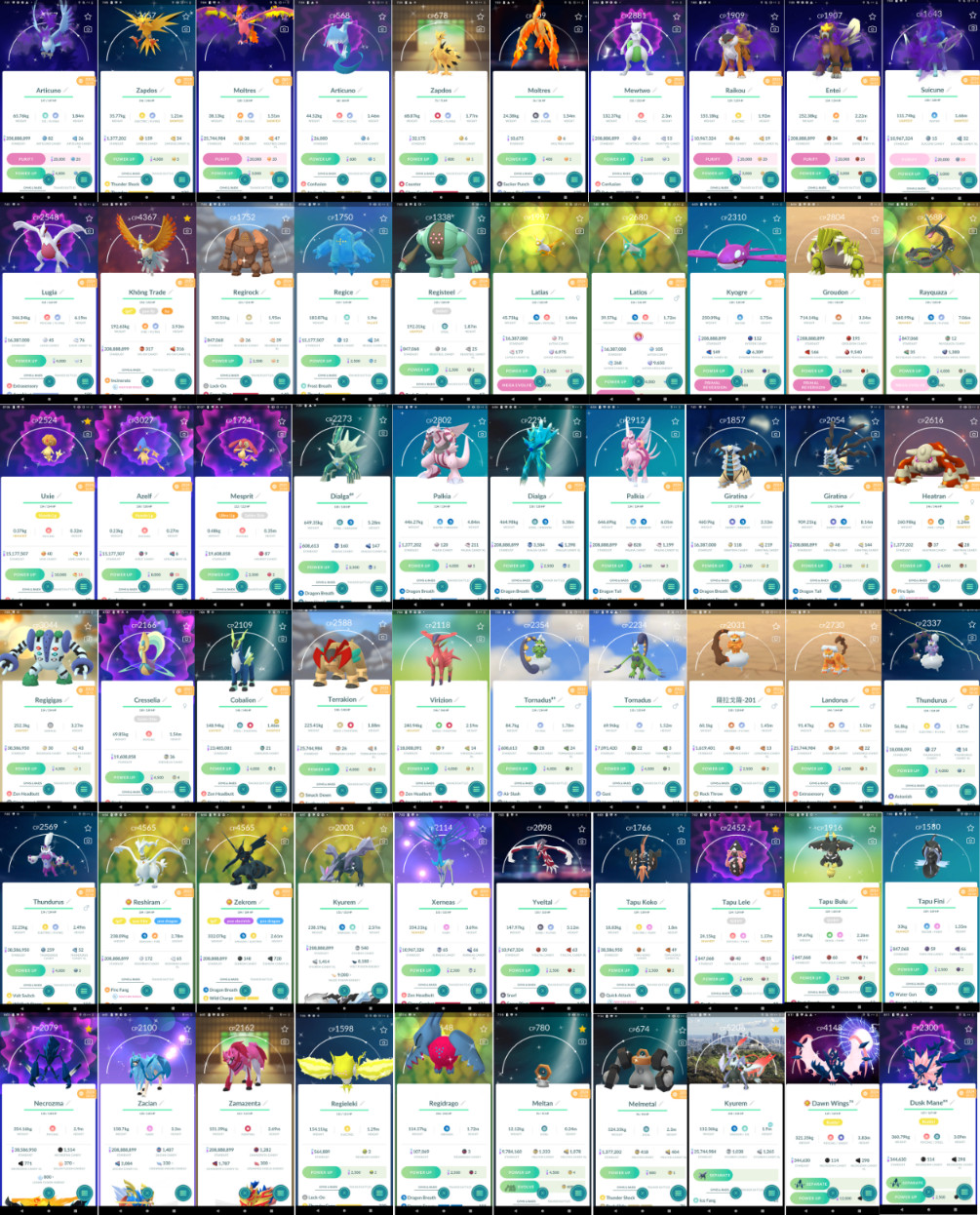 Shiny Pokémon Legendary | PTC Go | Read The Description