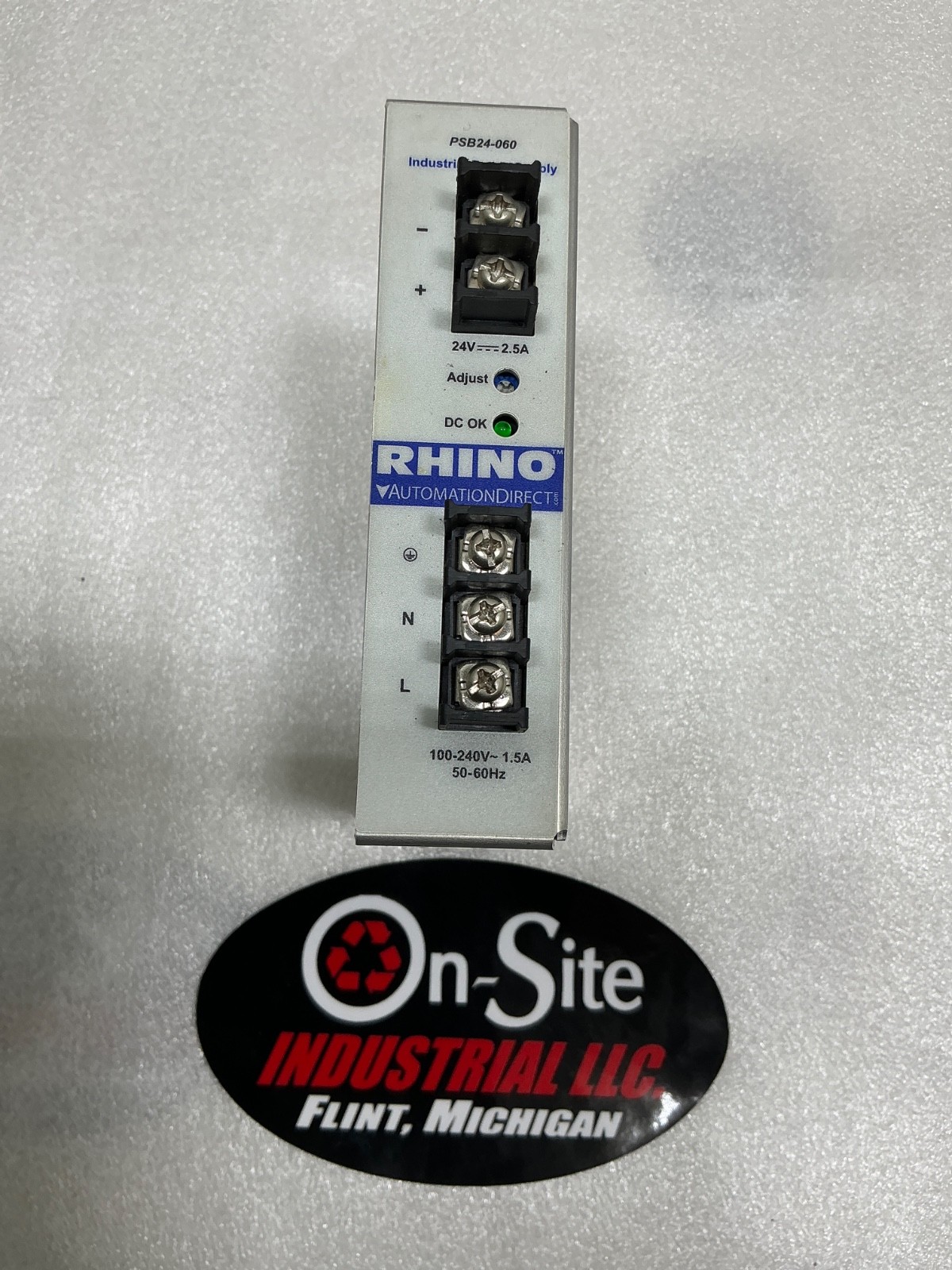 AUTOMATION DIRECT PSB24-060 RHINO INDUSTRIAL POWER SUPPLY