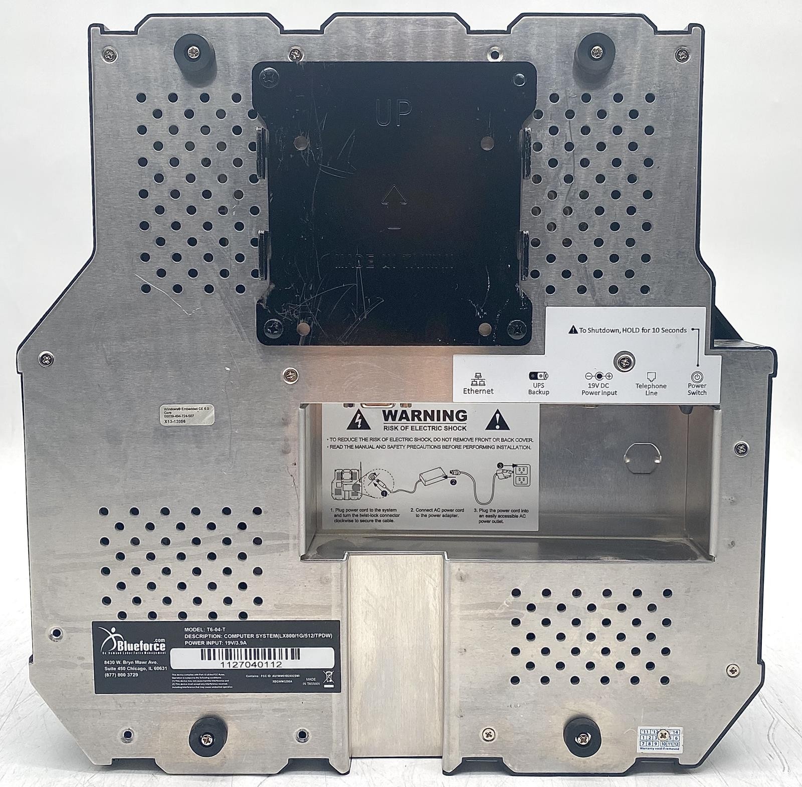 BLUEFORCE BIOMETRIC TIME CLOCK T6-04-T