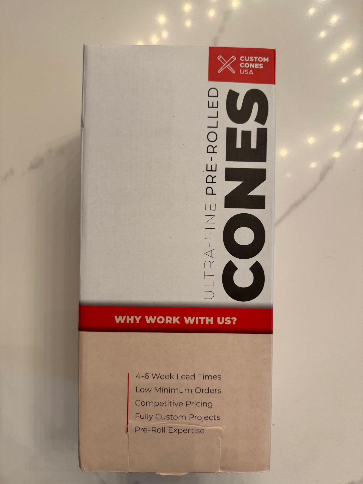 Pre-Rolled Cones 1100ct Bulk Box -FULL BOX 70mm x 21mm Brown