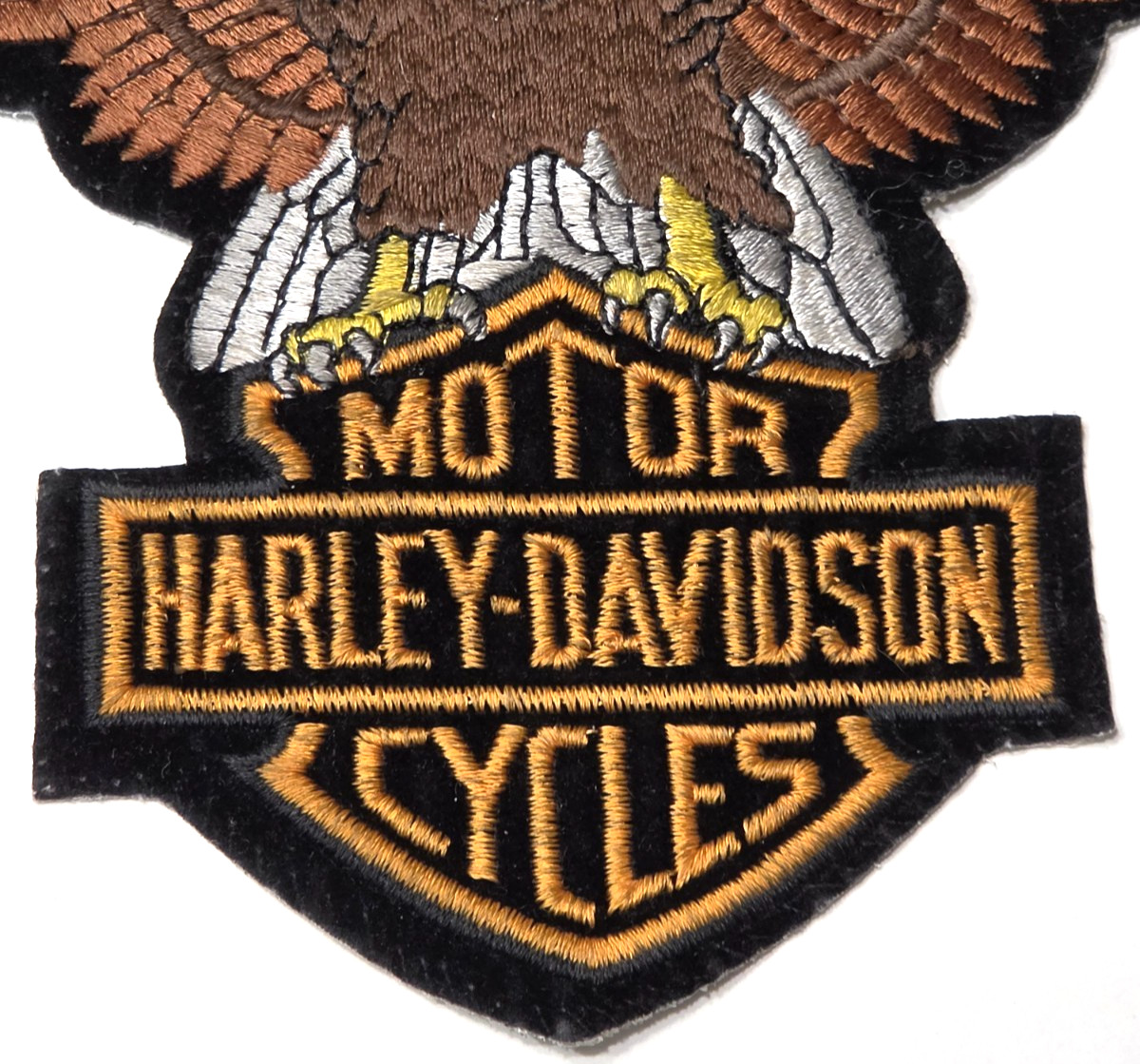 Harley-Davidson Motorcycles Eagle Sew Iron On Patch 10" x 7"