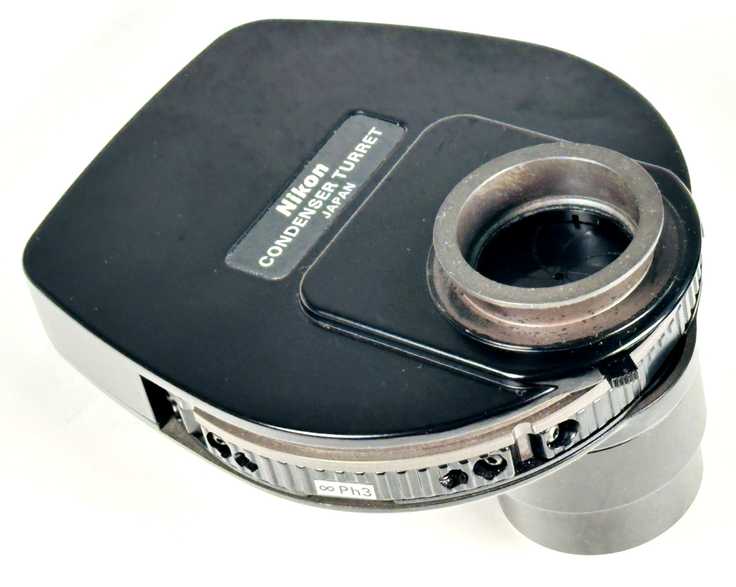 Nikon LWD 0.52 Condenser Turret – PhL Ph1 Ph3 A + Brightfield/Open Eclipse TE300