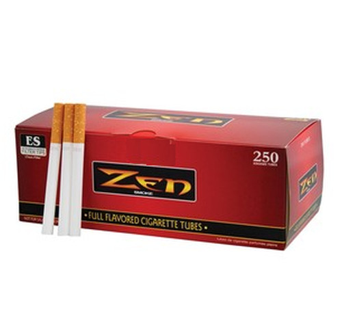 10 Boxes (ZEN Red Full Flavor King Size KS) 250 Cigarette Filtered Tubes Per Box