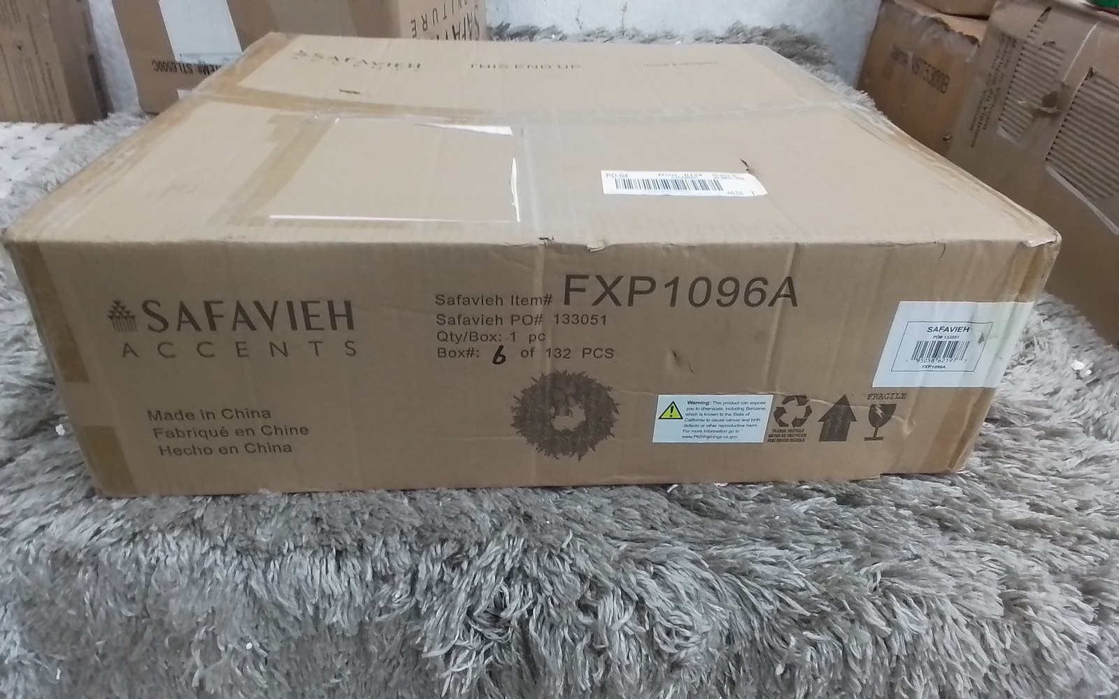 Safavieh FAUX 22" PINE LED WREATH, Reduced Price 2172772509 FXP1096A