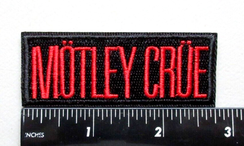 🔥MOTLEY CRUE METAL BAND MUSIC BATTLE VEST JACKET HAT EMBROIDERED IRON ON PATCH