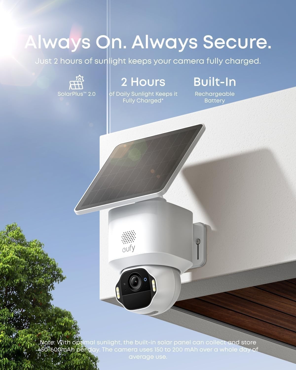 eufy SoloCam E42 4K Security Wireless Outdoor Solar Powered AI Motion Tracking