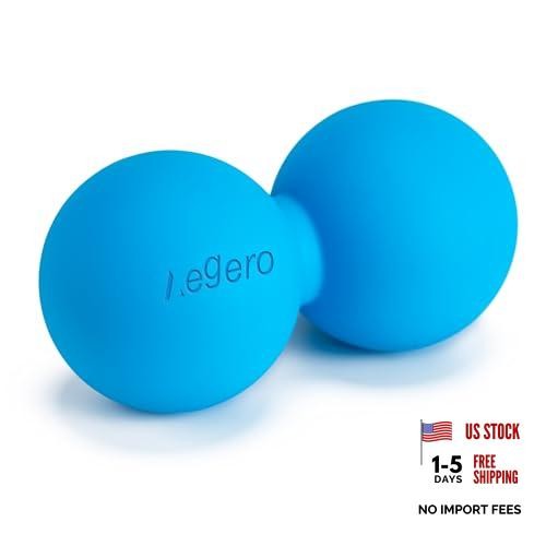 Aegero Peanut Massage Ball-Double Lacrosse Massage Ball (Firm Ball) | Blue