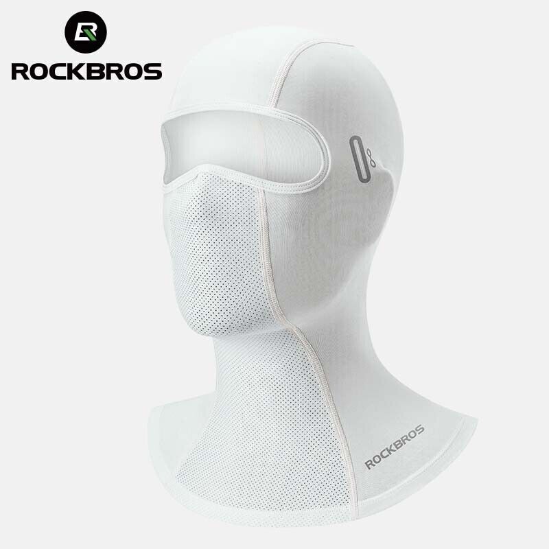ROCKBROS Bike Ice Silk Balaclava UPF50+ Cooling Head Cover Breathable Face Mask