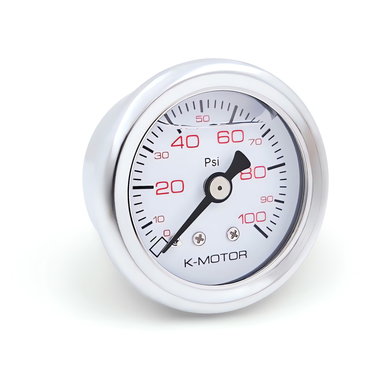 K-MOTOR Liquid Filled Pressure Gauge for Fuel Oil - 1/8 Npt - 0-100 Psi