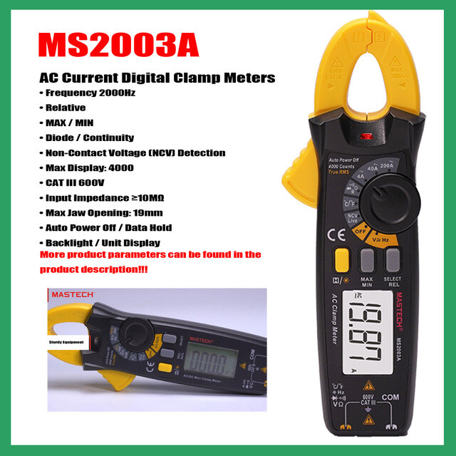 MASTECH MS2003A MS2003B MS2103A MS2103B AC Current Digital Clamp Meters True RMS