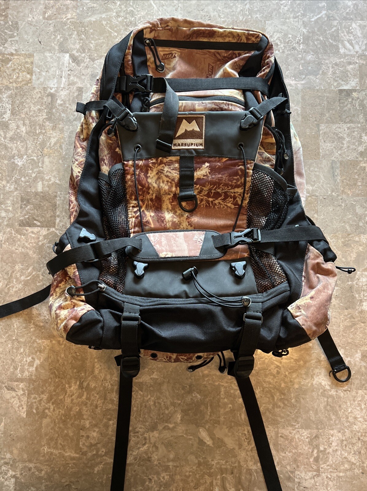 Marsupium Camo Archery Hunting Tactical Backpack Three Day Pack - Used