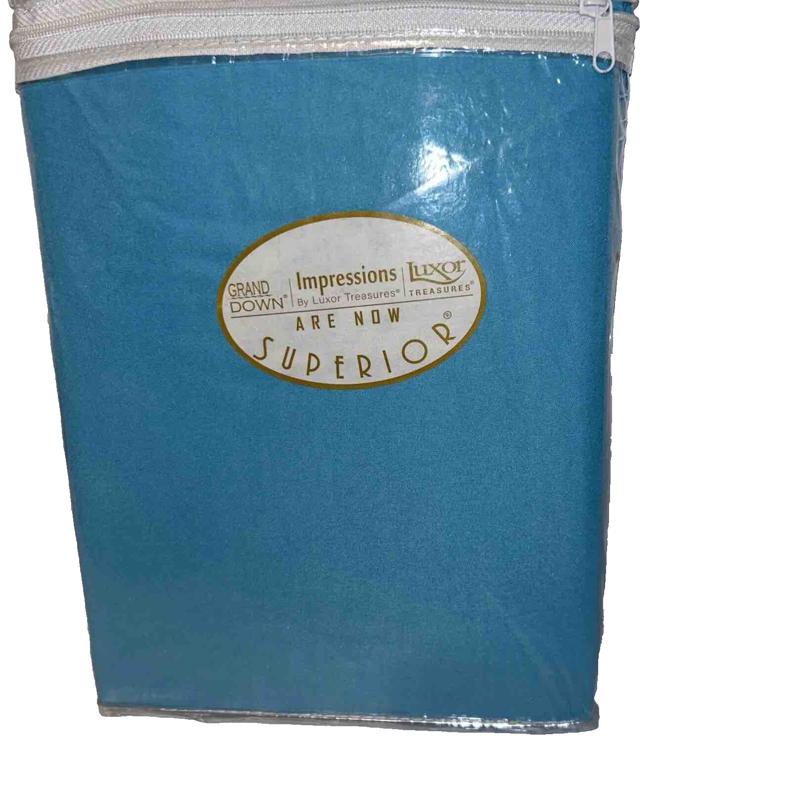 Luxor King Pillowcase Set, 2 Pillowcases 20" x 40", Aqua