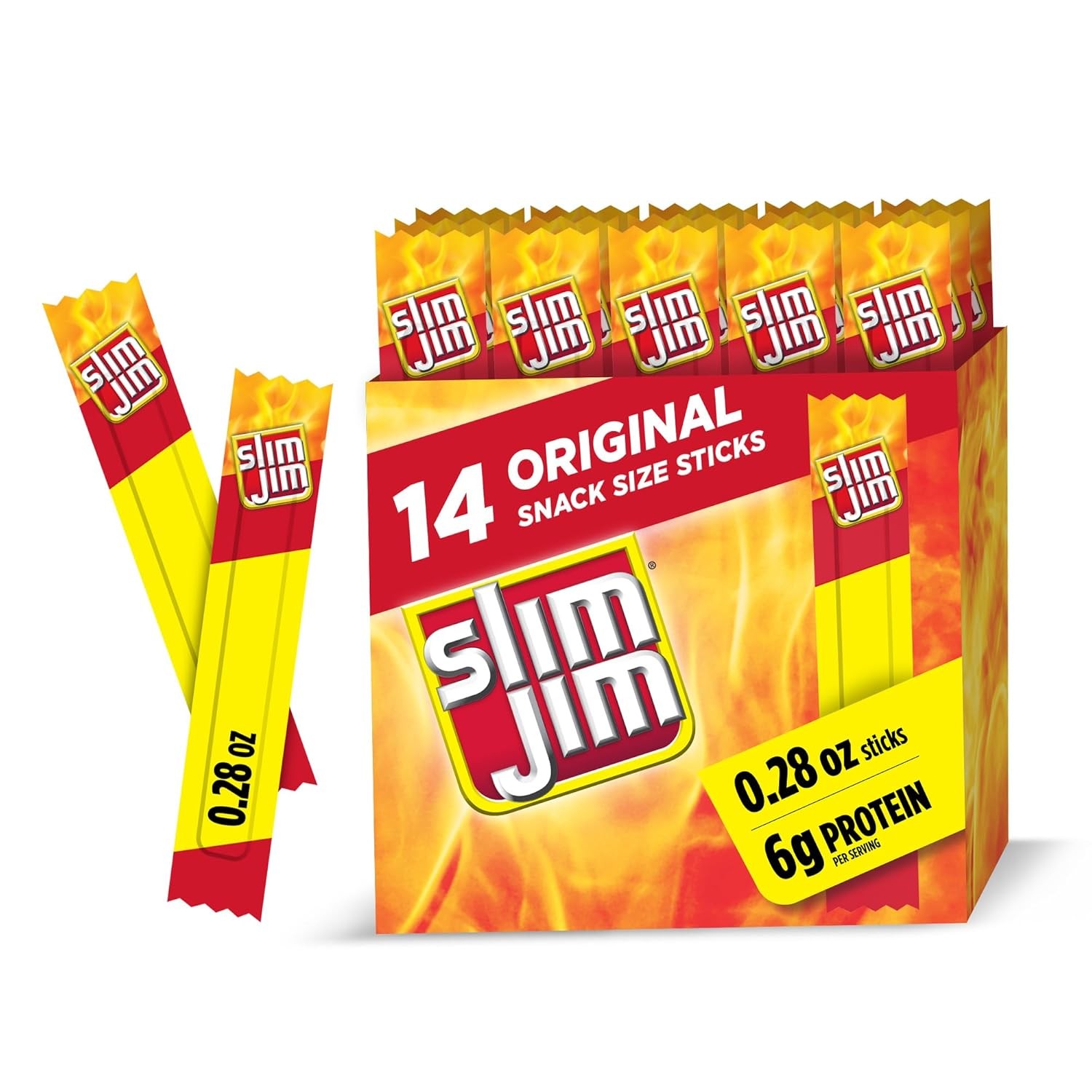 Slim Jim Meat Sticks Original 14 Count