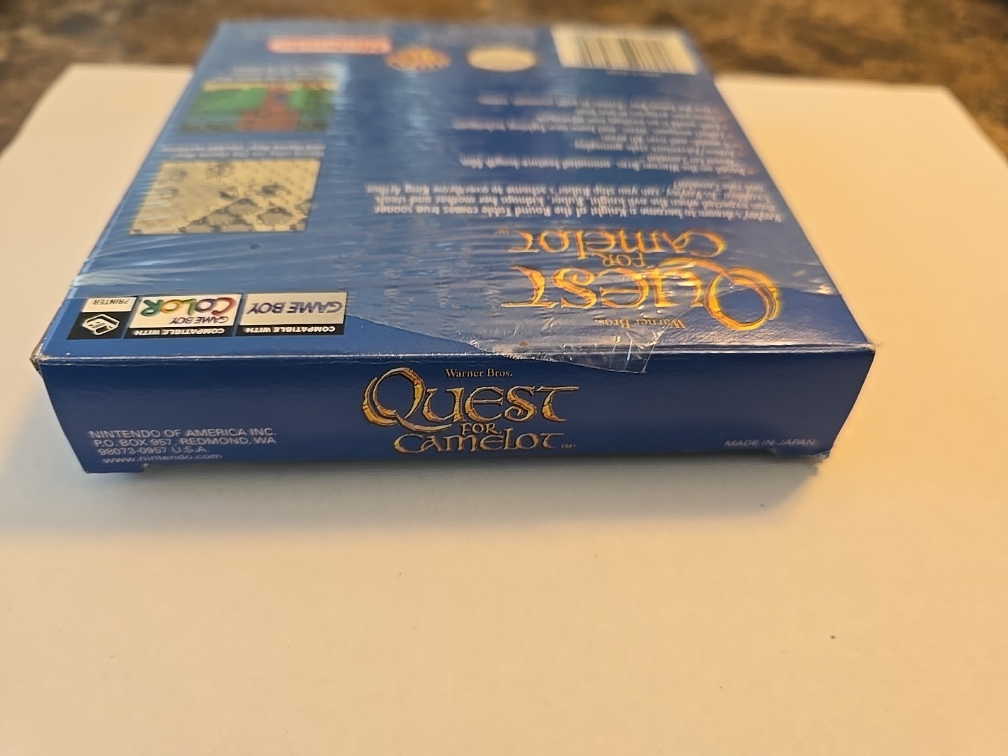 Quest for Camelot (Game Boy Color) BOX, BOOKLETS Mint