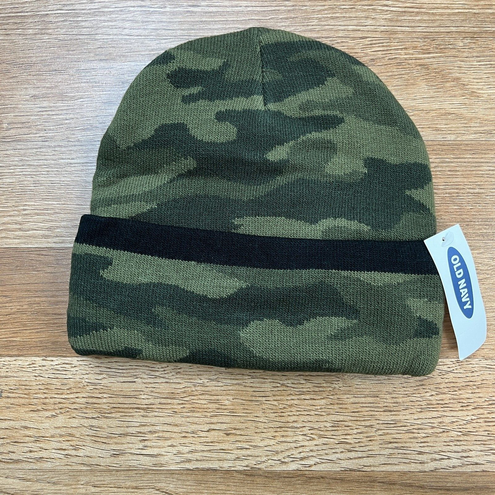 Old Navy Boys Lightweight Sweater-Knit Camo Beanie Size L/XL NEW
