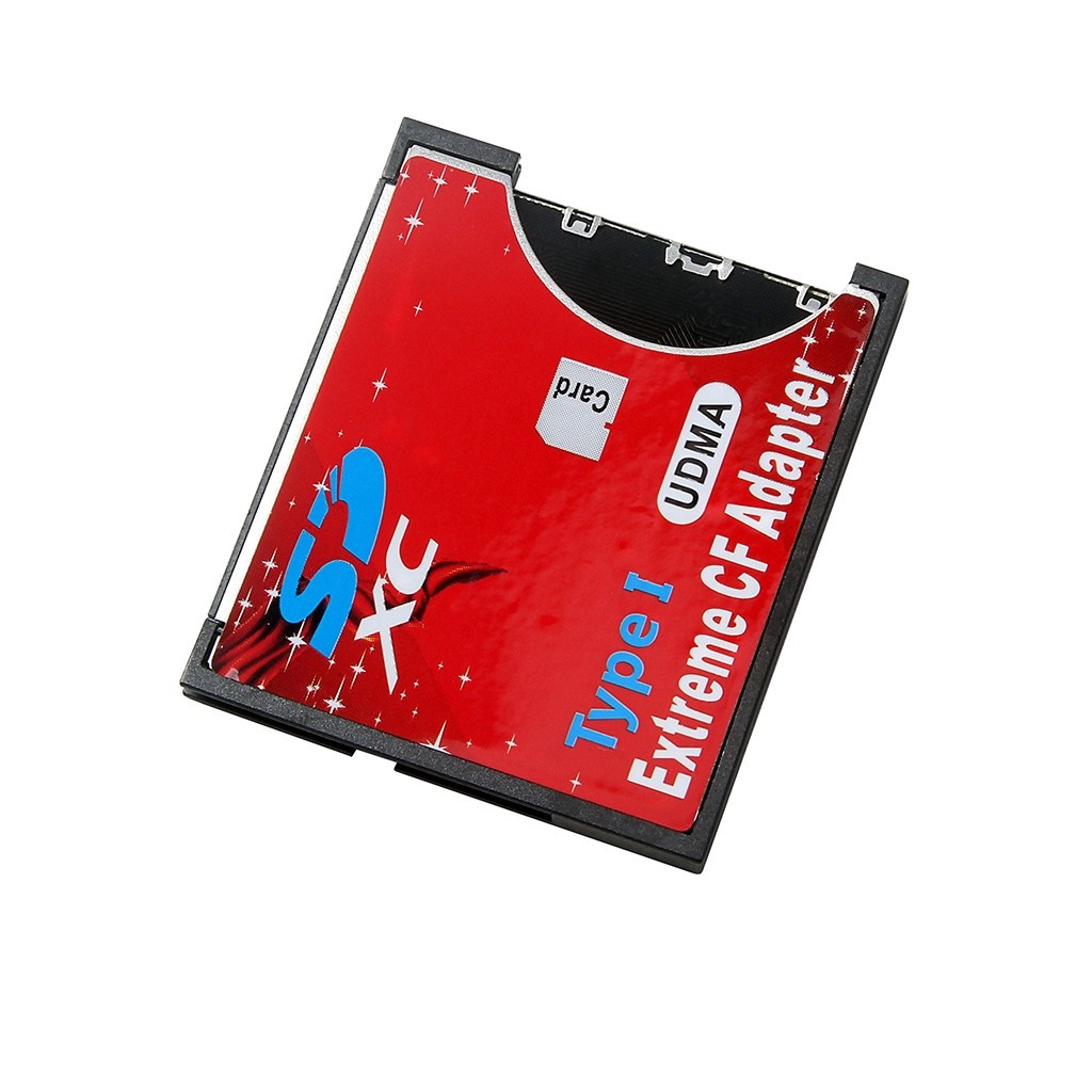 CF-SD SDHC Compact Flash CF1 Type 1 slim Memory Card Adapter 32gb 64gb 128gb