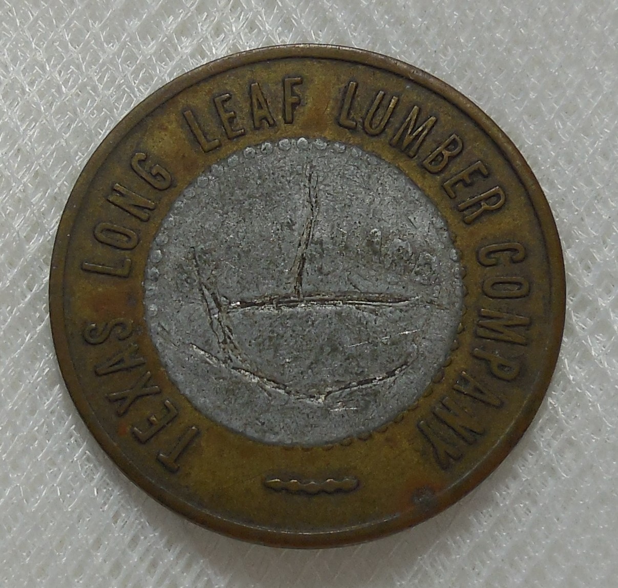 NEW WILLARD TEXAS TEXAS LONG LEAF LUMBER COMPANY 50¢ LUMBER SCRIP TOKEN R8