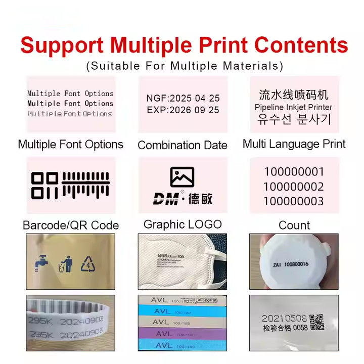 C110 Mini Conveyor Inkjet Printing Machine Production Date QR Code Barcode