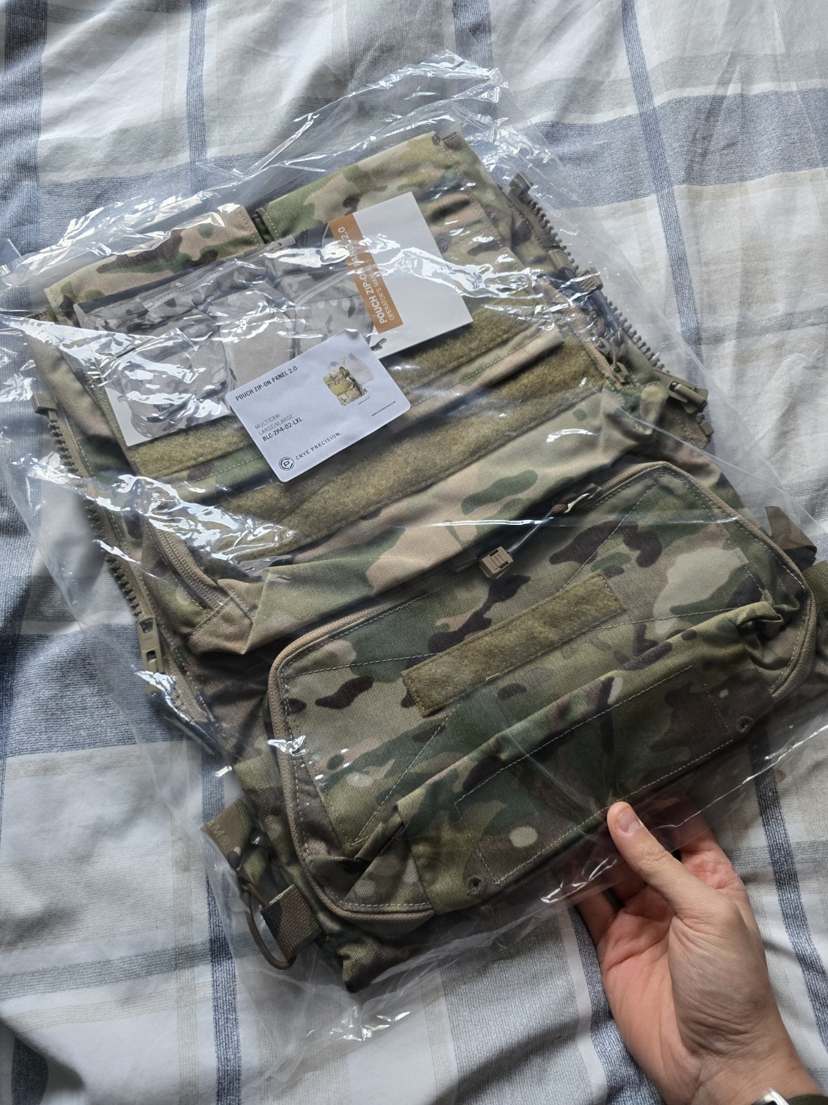 Crye Precision Zip-on Assaulter Panel 2.0, Large/X-Large, Multicam, Brand New
