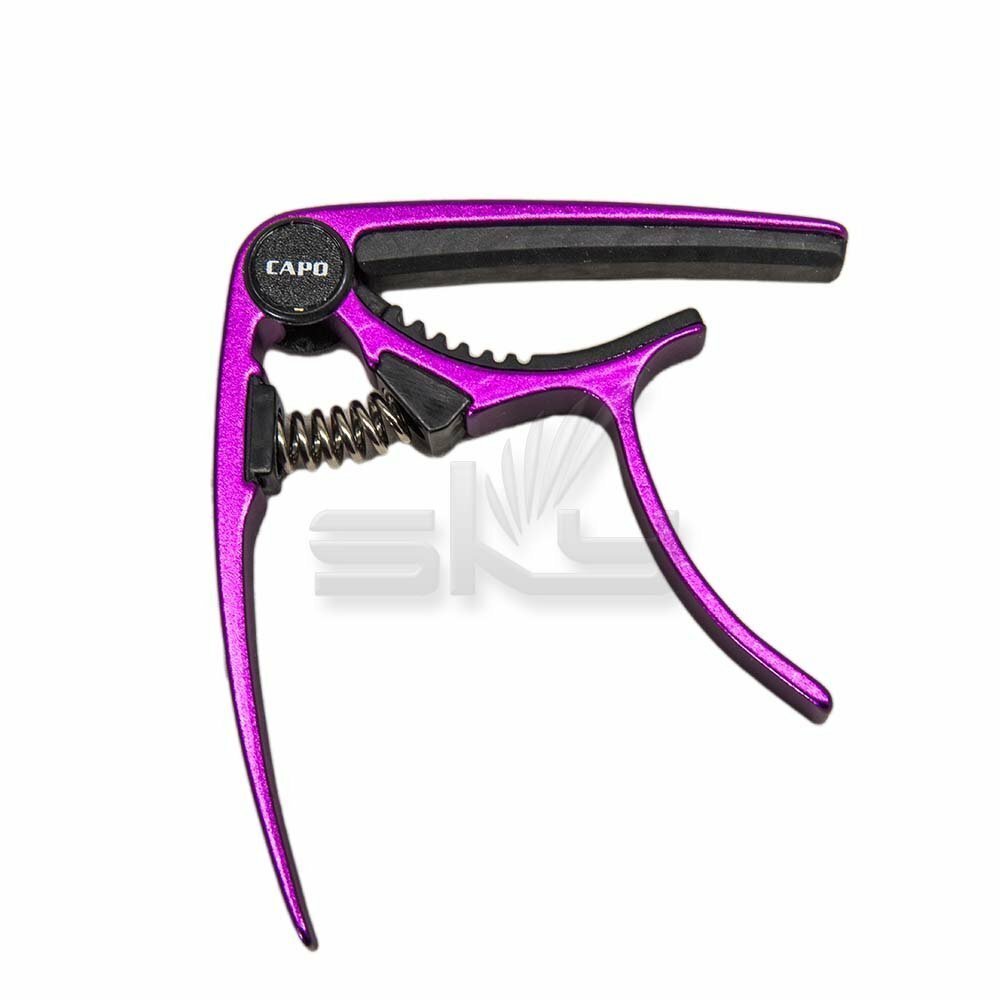 NEW Professional Alloy Capo Acoustic Electric Guitar wt Bridge Pin Remover Pink