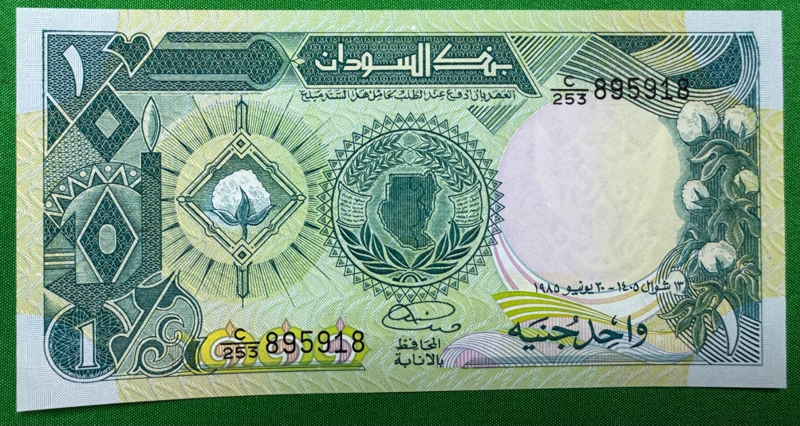 Sudan 1 Pound P 39 1987 UNC banknotes currency bill