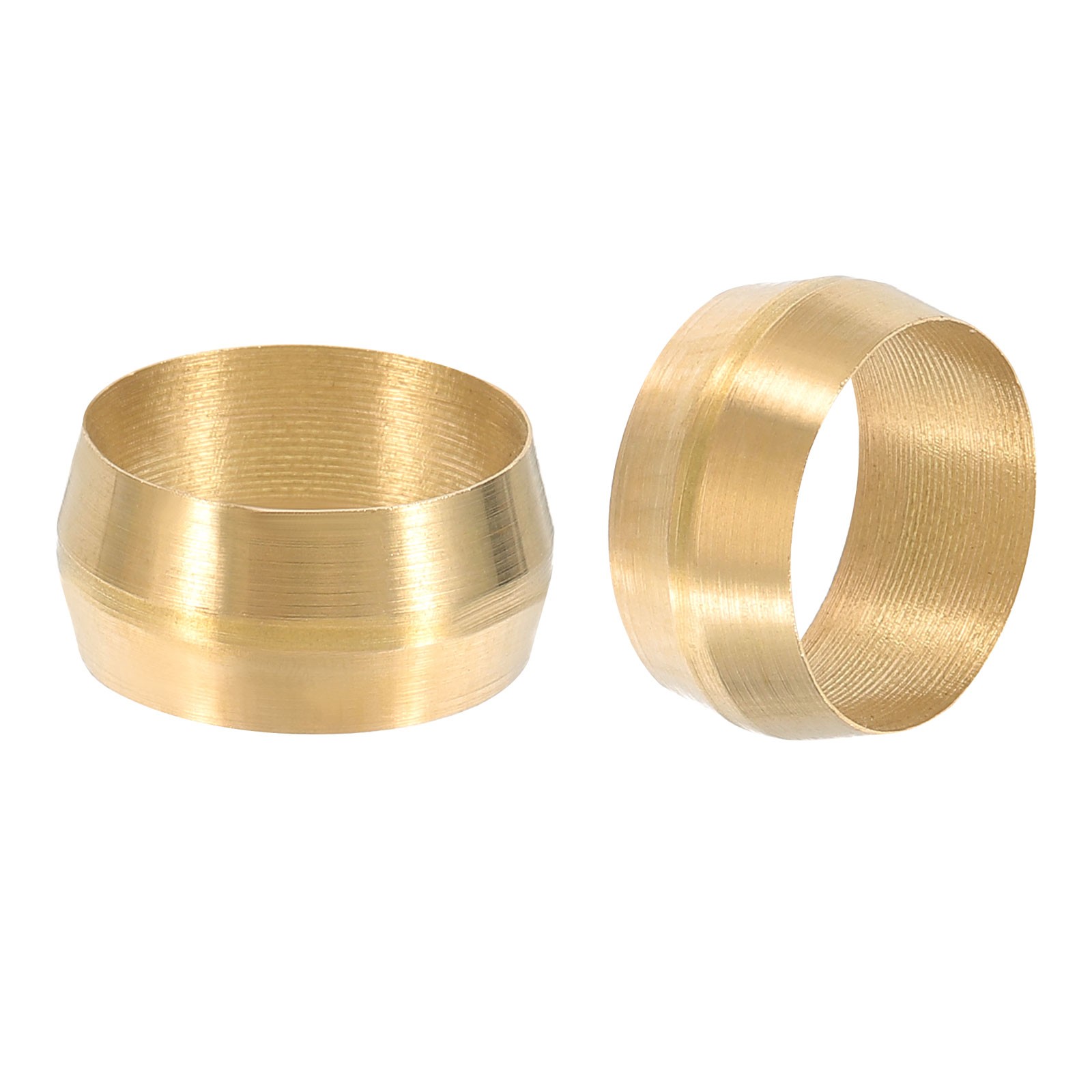 100Pcs Tube OD 5/8" Brass Compression Sleeves Ferrules