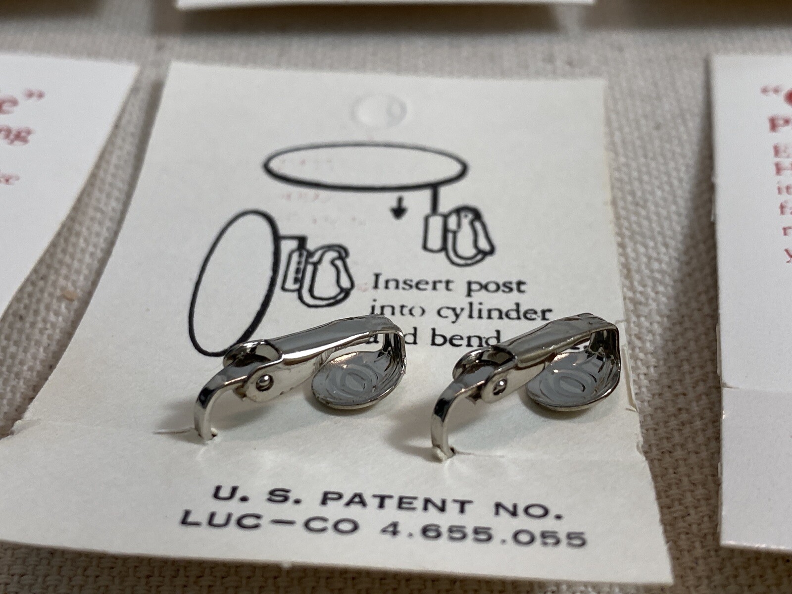 Lot Of 10 Pairs Vintage "Convertible" Post To Clip Earring