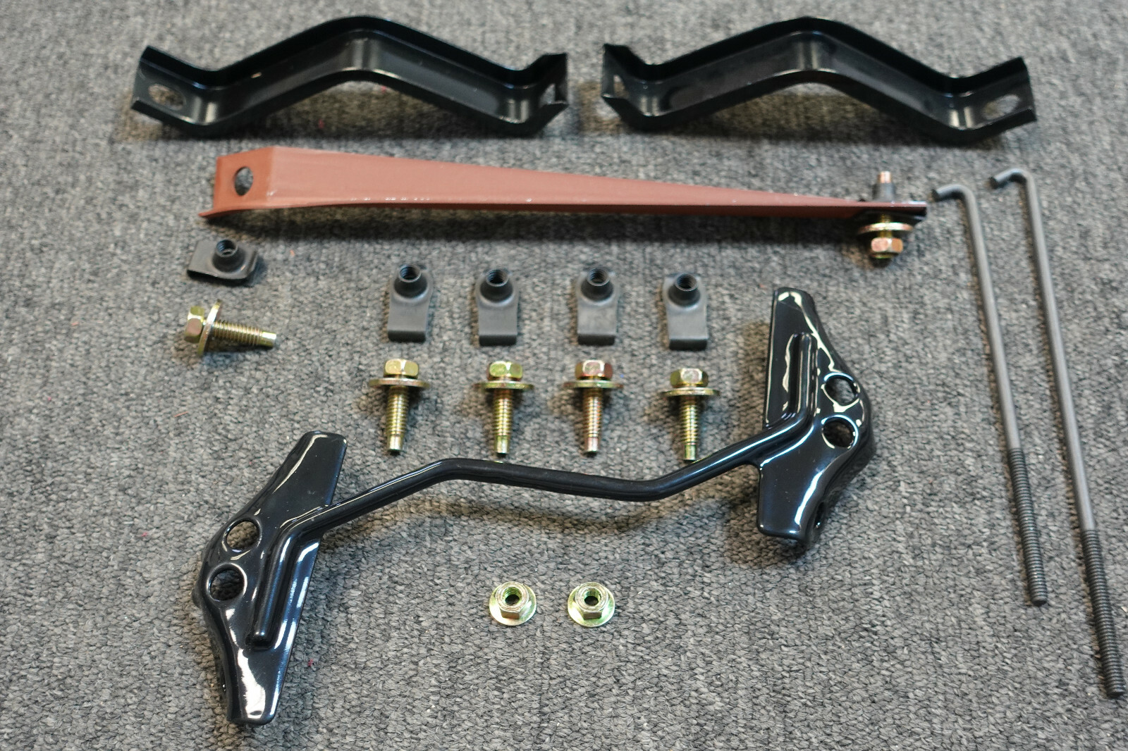 1967 TO 1969 B-Body Battery Tray Brace Set With Top Strap