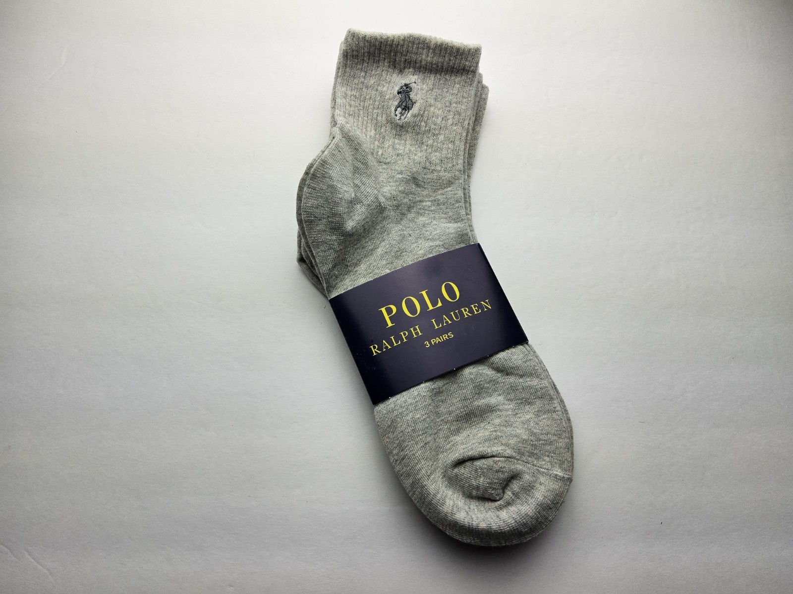 Polo Ralph Lauren Men's 3 Pairs Lightweight Quarter Socks Japan One Size