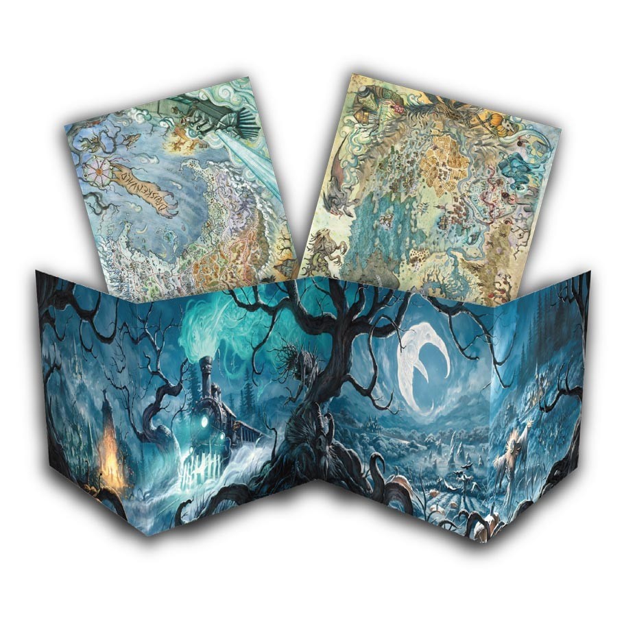 D&D 5E: The Crooked Moon: Wickermoor GM Screen & Maps (NEW)