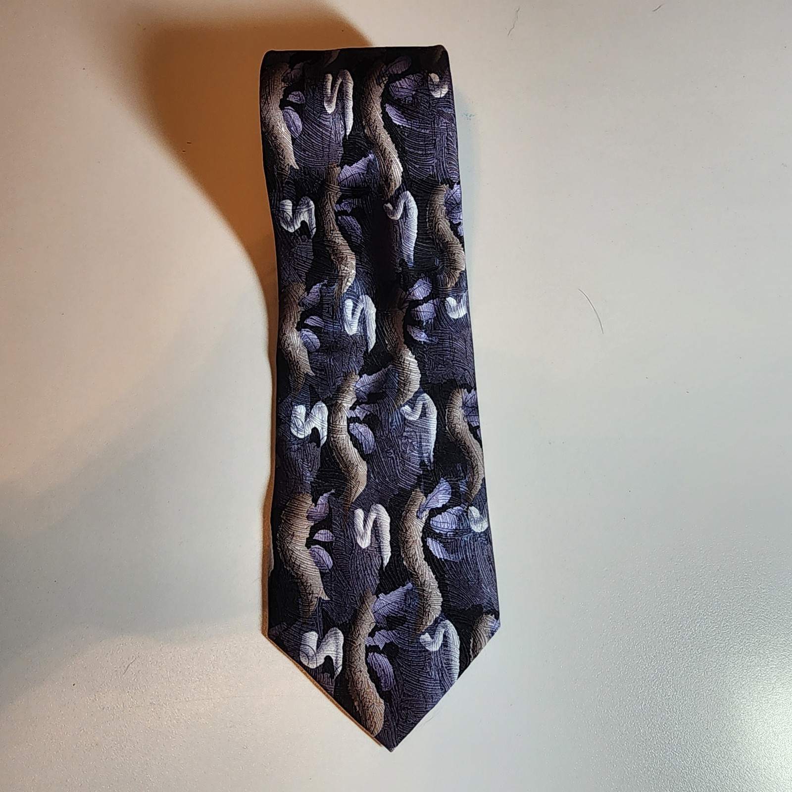 J. Garcia Banyan Tree II Collection Fifty-Four Abstract Tie 100% Silk Tie