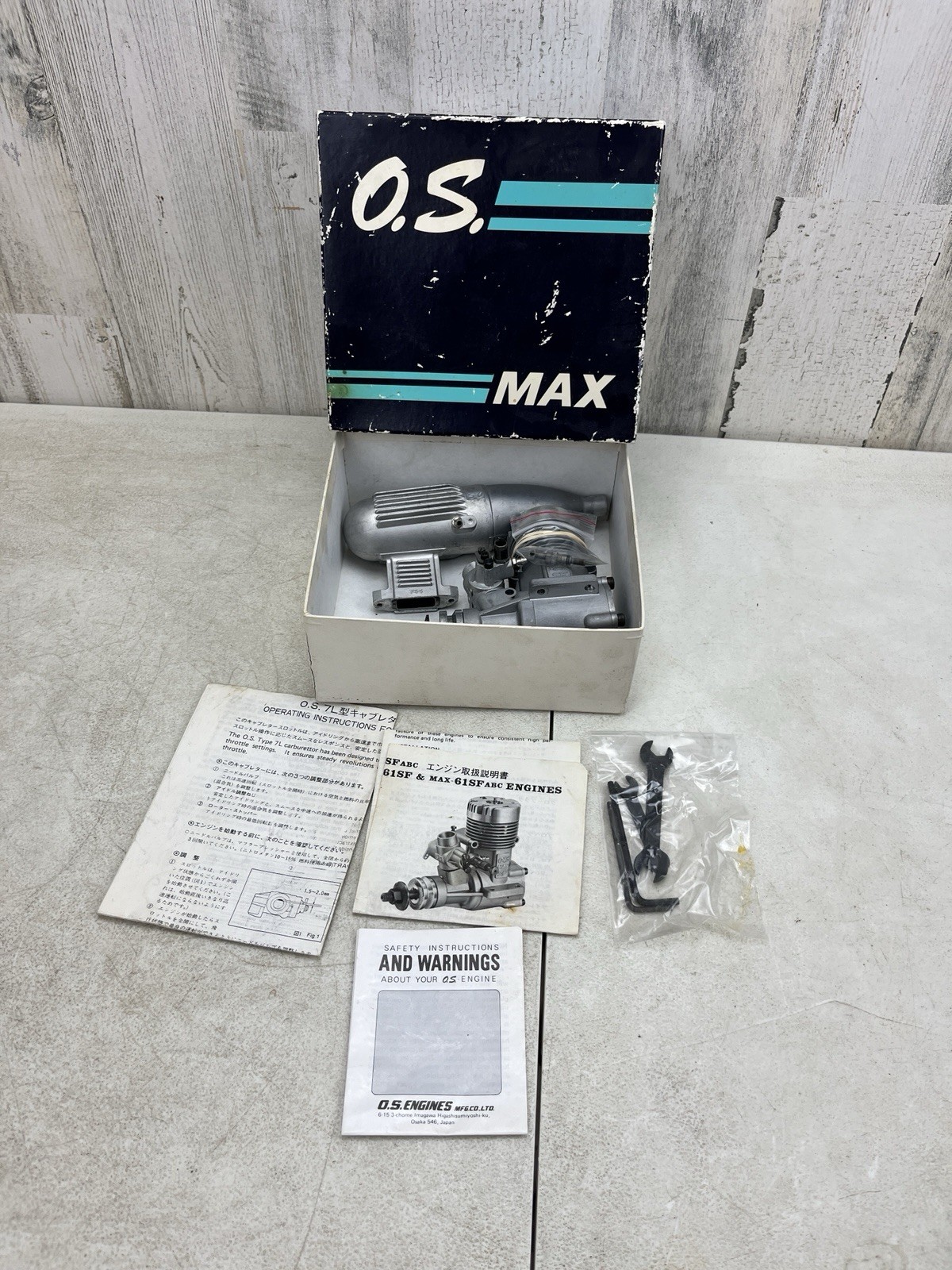OS Max 61 SF H ABC OS RC Motor Engine Muffler Kit New Never Used/Installed