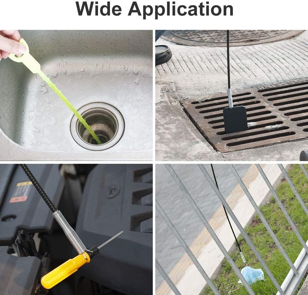 Multi-Function Grabber Tool: 4 Claws for Litter, Drain, and Toilet Cleanup