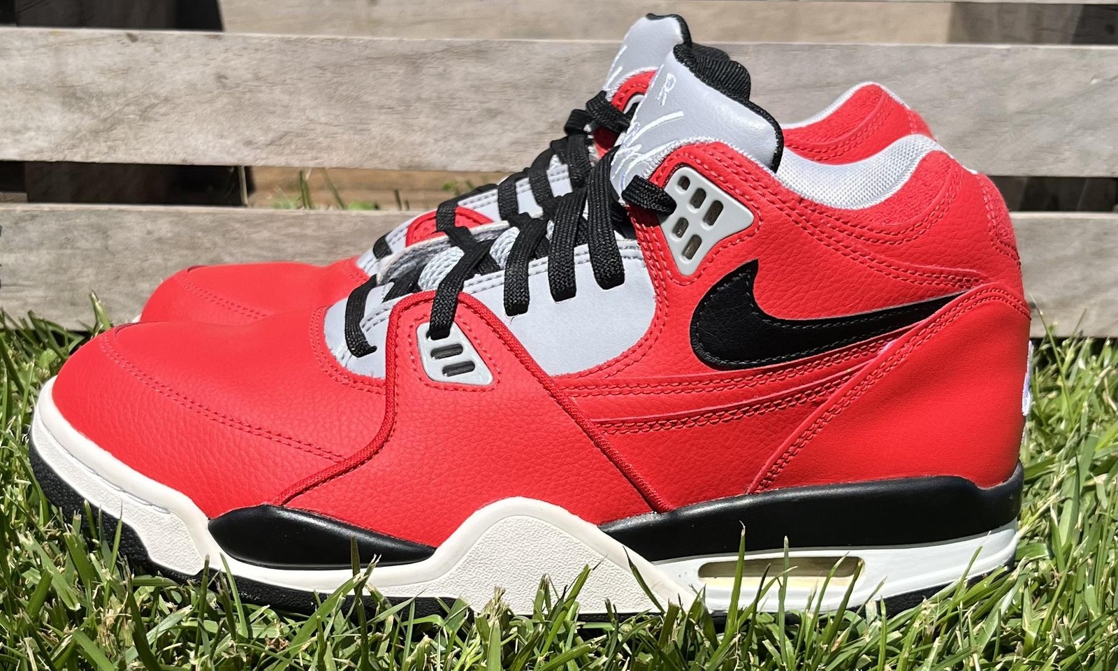 Nike Air Flight 89 Shoes Mens Size 9 Red Black Basketball Sneakers CN5668-600