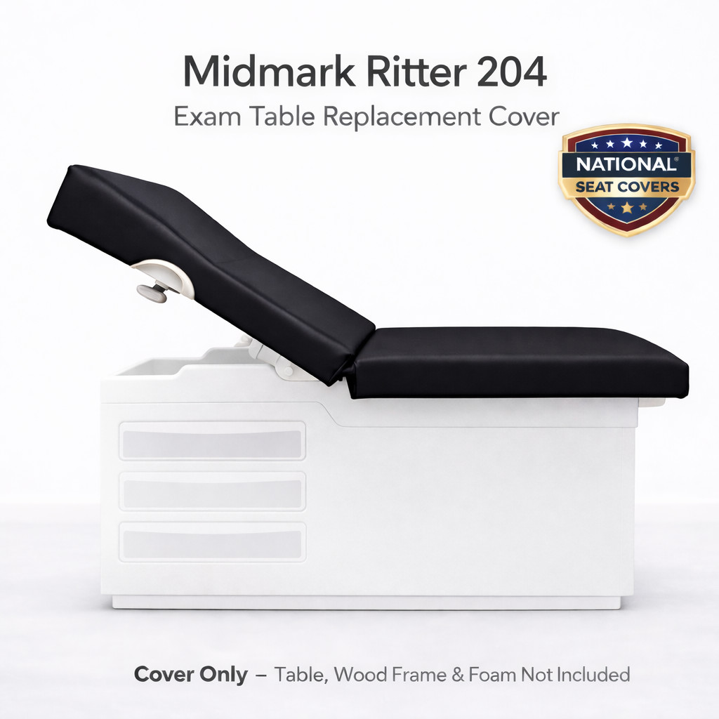 Midmark / Ritter 204 - Exam Table Top Replacement Vinyl Cover DIY- STAPLE ON