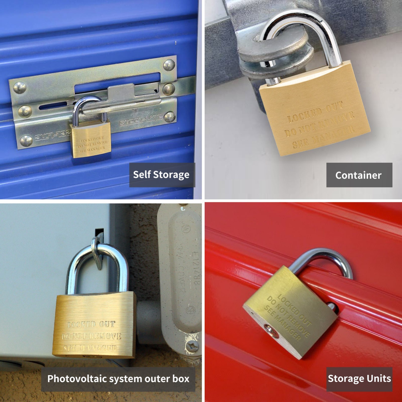 30pcs lot Keyed Alike Solid Brass Management Padlock 2" (50mm) for Self Storage