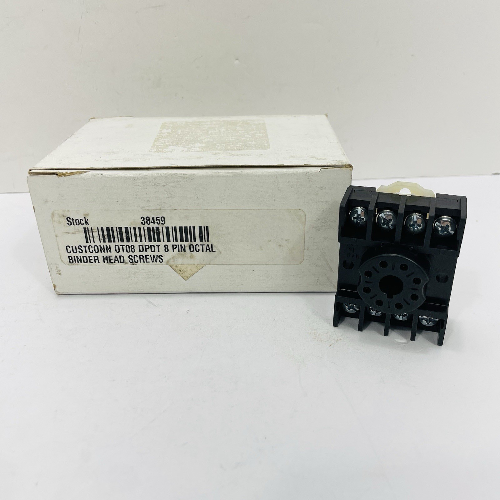 Box of 9 Custom Connector OT08 8-Pin Relay Socket 600V 10A ~New Surplus~