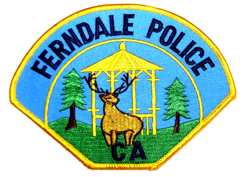 FERNDALE – POLICE - CALIFORNIA CA Sheriff Police Patch GAZEBO DEER STAG